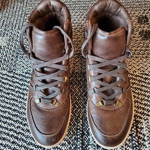 Paul Smith "Mens Only" Women Hi-Top, Leather, Brown, EU size 39
